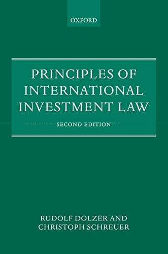 Principles of International Investment Law cover