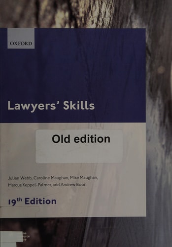 Lawyers' Skills cover