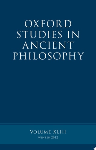 Oxford Studies in Ancient Philosophy, Volume 43 cover
