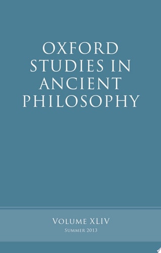 Oxford Studies in Ancient Philosophy, Volume 44 cover