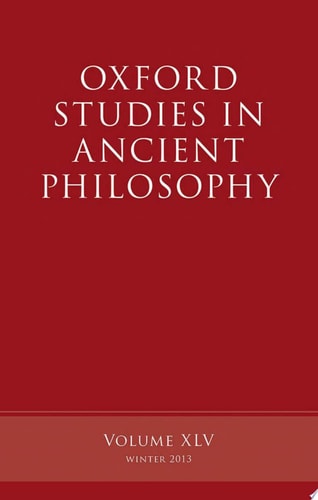 Oxford Studies in Ancient Philosophy, Volume 45 cover