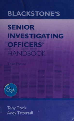 Blackstone's Senior Investigating Officers' Handbook cover