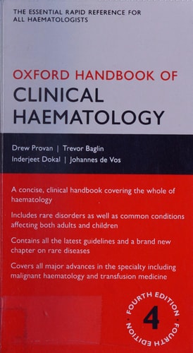 Oxford Handbook of Clinical Haematology cover