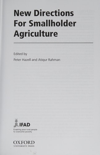 New Directions for Smallholder Agriculture cover