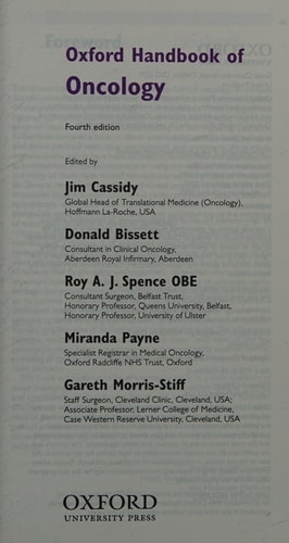 Oxford Handbook of Oncology cover