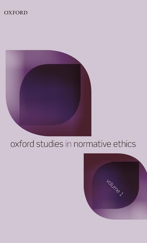 Oxford Studies in Normative Ethics Volume 1 cover