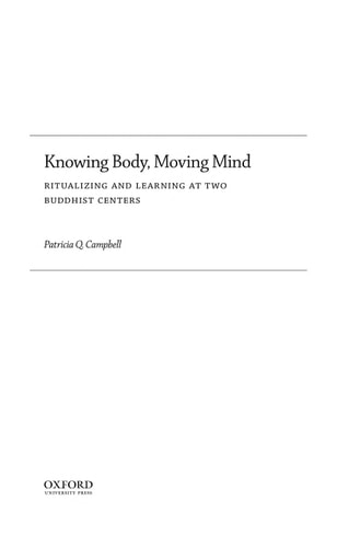 Knowing Body, Moving Mind Ritualizing and Learning at Two Buddhist Centers cover
