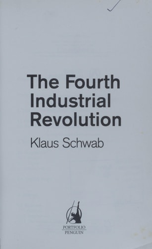 The Fourth Industrial Revolution cover