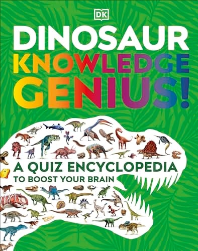 Dinosaur Knowledge Genius! A Quiz Encyclopedia to Boost Your Brain cover