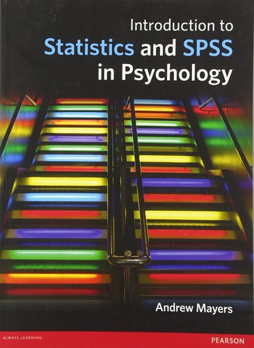 Introduction to Statistics and SPSS in Psychology cover