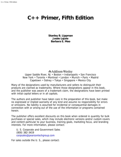 C++ Primer (5th Edition) cover