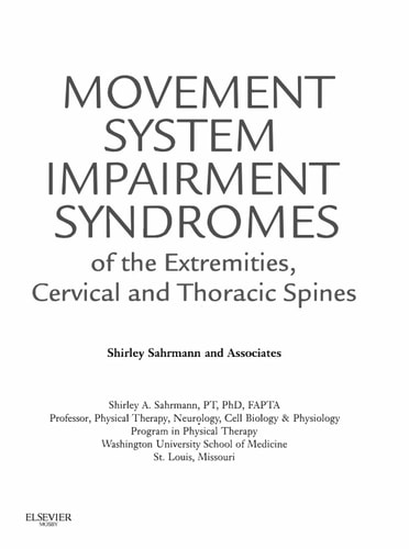 Movement System Impairment Syndromes of the Extremities, Cervical and Thoracic Spines cover