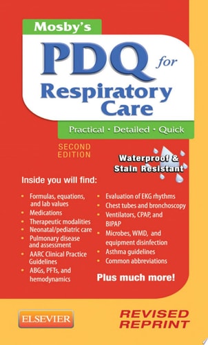 Mosby's PDQ for Respiratory Care - Revised Reprint cover