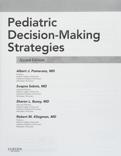 Pediatric Decision-Making Strategies cover