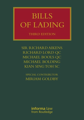Bills of Lading cover