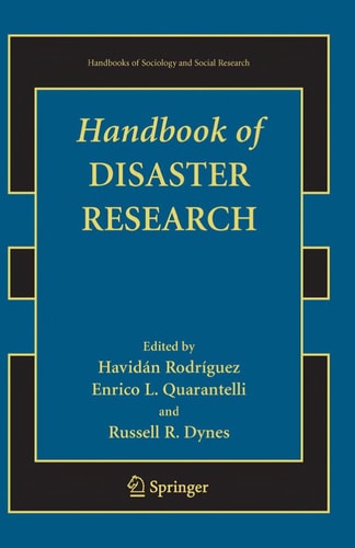 Handbook of Disaster Research cover