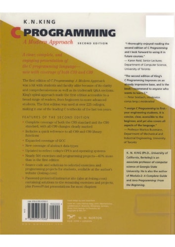 C Programming A Modern Approach cover