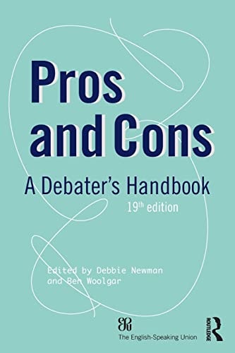 Pros and Cons A Debater's Handbook cover