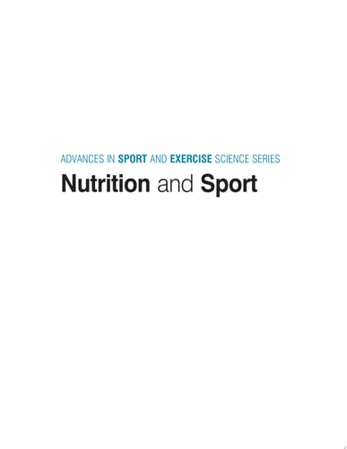 Nutrition and Sport cover