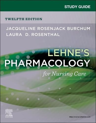 Study Guide for Lehne's Pharmacology for Nursing Care cover