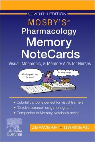 Mosby's Pharmacology Memory NoteCards Visual, Mnemonic, and Memory Aids for Nurses cover