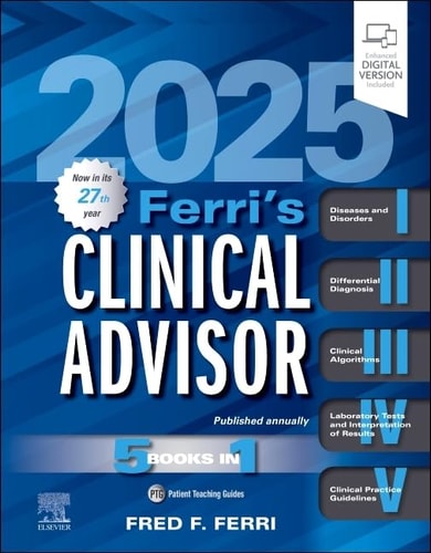 Ferri's Clinical Advisor 2025 5 Books in 1 cover