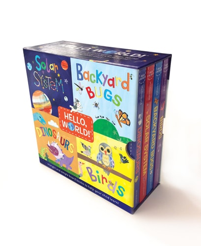 Hello, World! Boxed Set Solar System; Dinosaurs; Backyard Birds; Bugs cover