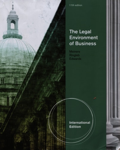 The Legal Environment of Business cover
