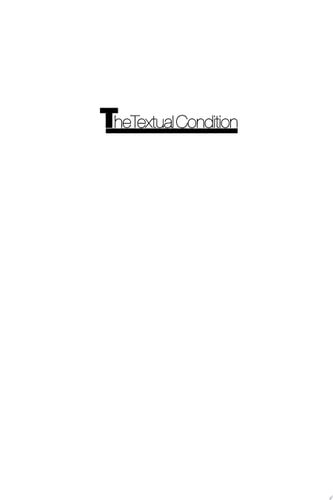 The Textual Condition cover