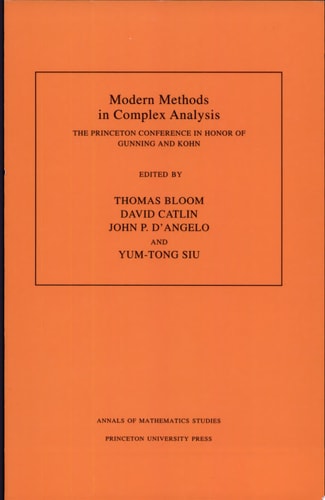 Modern Methods in Complex Analysis cover