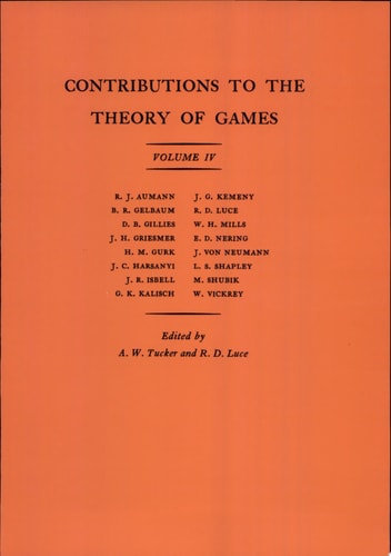 Contributions to the Theory of Games cover