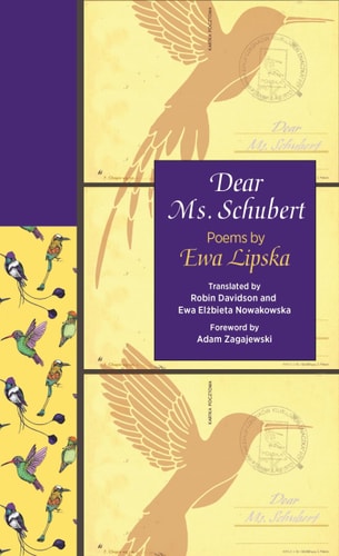 Dear Ms. Schubert Poems by Ewa Lipska cover