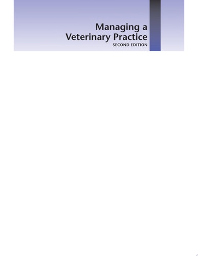 Managing a Veterinary Practice cover