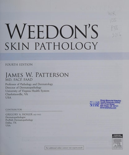 Weedon's Skin Pathology cover