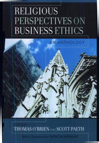 Religious Perspectives on Business Ethics An Anthology cover