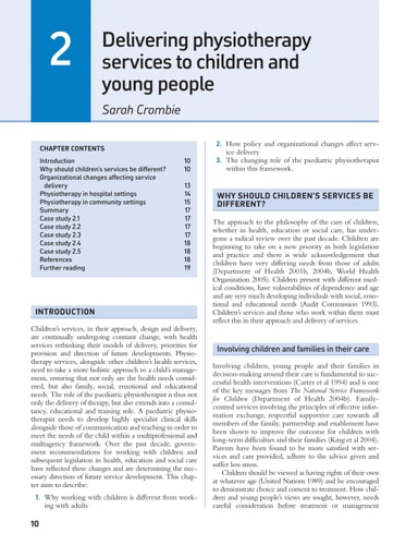 Physiotherapy for Children cover