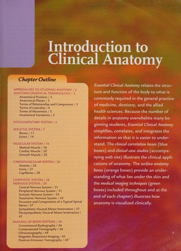 Essential Clinical Anatomy cover