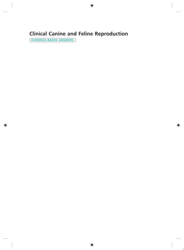 Clinical Canine and Feline Reproduction Evidence-Based Answers cover