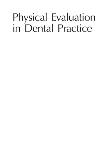 Physical Evaluation in Dental Practice cover