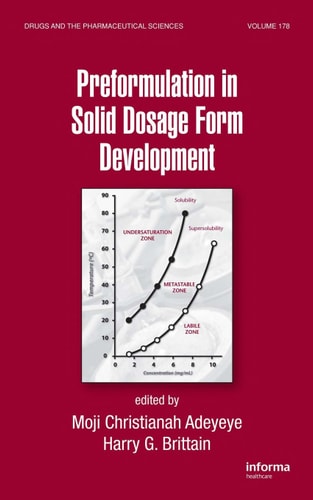 Preformulation in Solid Dosage Form Development cover