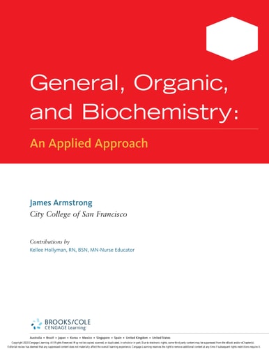 General, Organic, and Biochemistry An Applied Approach cover