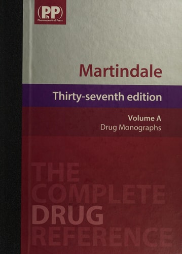 Martindale The Complete Drug Reference cover
