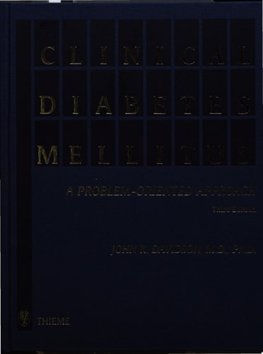 Clinical Diabetes Mellitus A Problem-oriented Approach cover