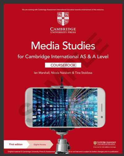 Cambridge International AS & A Level Media Studies Coursebook with Digital Access (2 Years) cover