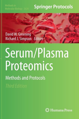 Serum/Plasma Proteomics Methods and Protocols cover
