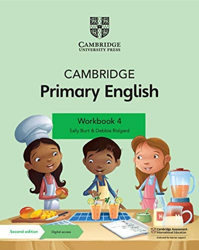 Cambridge Primary English Workbook 4 with Digital Access (1 Year) cover