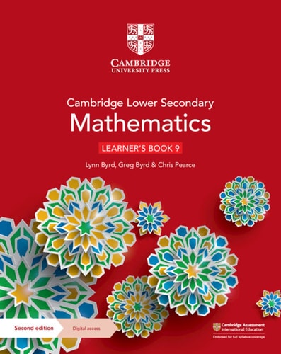 Cambridge Lower Secondary Mathematics Learner's Book 9 with Digital Access (1 Year) (Cambridge Lower Secondary Maths) cover