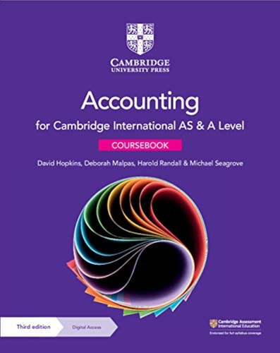 Cambridge International AS & A Level Accounting Coursebook with Digital Access (2 Years) cover