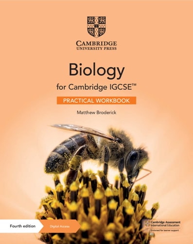 Cambridge IGCSE(TM) Biology Practical Workbook with Digital Access (2 Years) cover