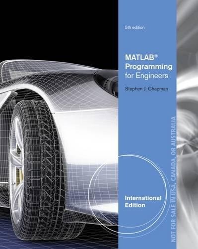 MATLAB Programming for Engineers cover